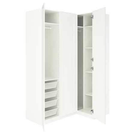 PAX / GULLABERG Гардероб угловой - белый/белый 161/111x236 см
