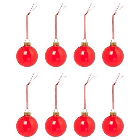 Елочное украшение, шар стекло, красный, 6 см IKEA VINTERFINT 105.806.02