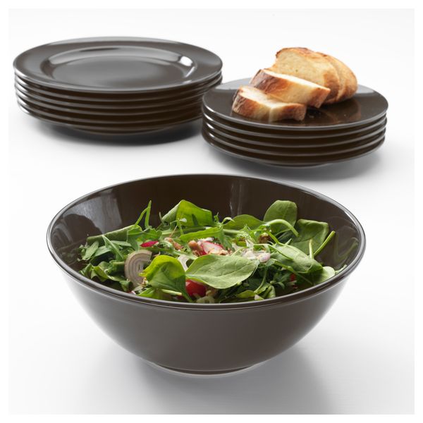 Миска сервировочная ВАРДАГЕН, темно-серый (24 см) - фото 2