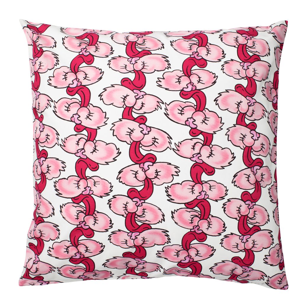 Чехол на подушку СТУНСИГ, мордочки (65x65 см) - схема-чертеж с размерами