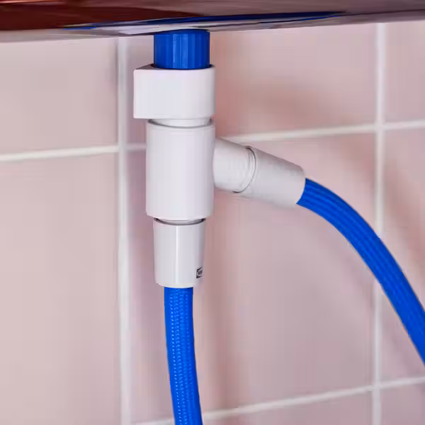 BERGVATTNET БЕРГВАТТНЕТ Автодивертор для душа - схема-чертеж с размерами