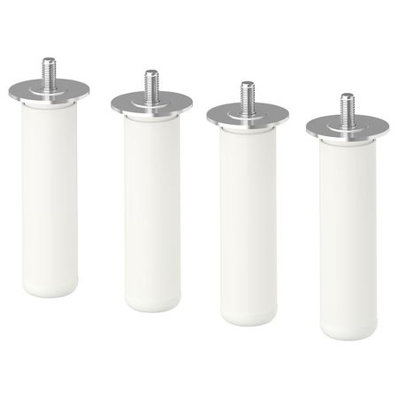 LÄTTHET Ножка - белый/металлический 11 см