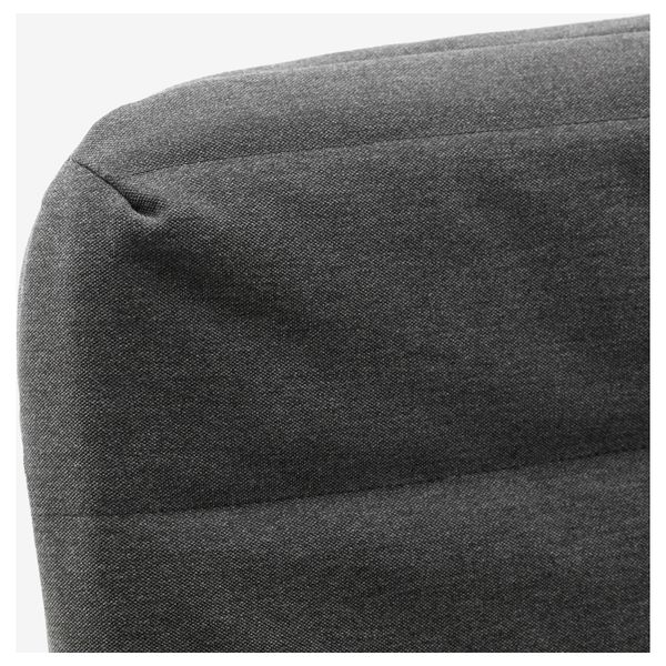 Диван-кровать ХАММАРН, Книса темно-серый, черный (120 см) - схема-чертеж с размерами