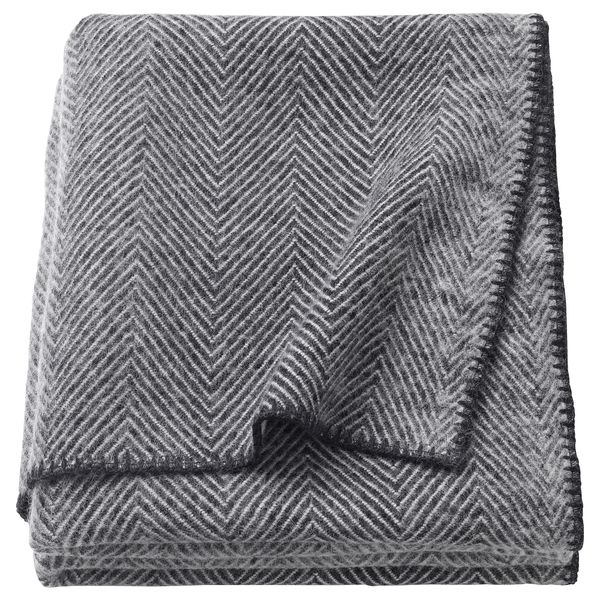 Плед, 150x200 см, серый IKEA STRIMLÖNN 703.203.81 - фото 2