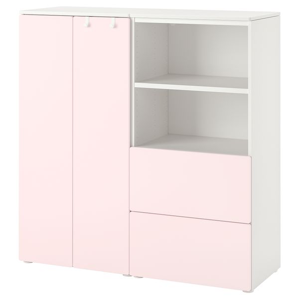 Комбинация для хранения, 120x42x123 см, белый, бледно-розовый IKEA PLATSA ПЛАТСАA ПЛАТСА, SMÅSTAD СМОСТАД 594.288.87 - фото 2