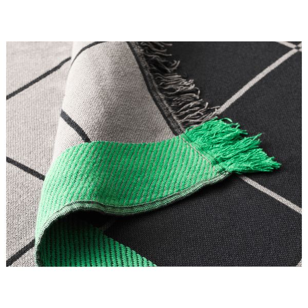 Плед АНВЭНДБАР, черный (130x170 см) - схема-чертеж с размерами