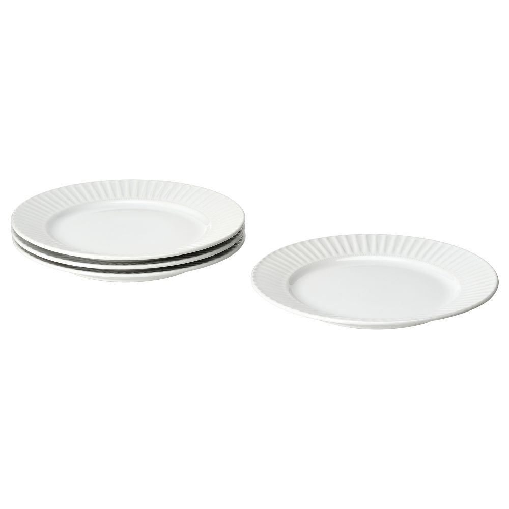 Тарелка, белый, 27 см IKEA STRIMMIG СТРИММИГ 504.681.99 - фото 1
