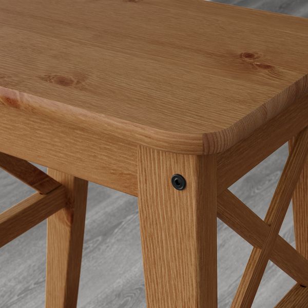 Табурет, морилка, антик IKEA INGOLF ИНГОЛЬФ 603.602.02 - фото 3