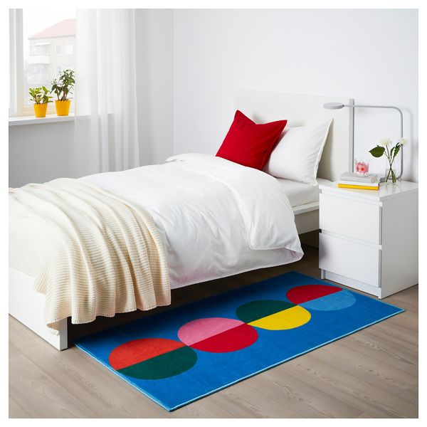 Ковер, короткий ворс СОММАР 2019, круг, серый голубой (75x150 см) - фото 2