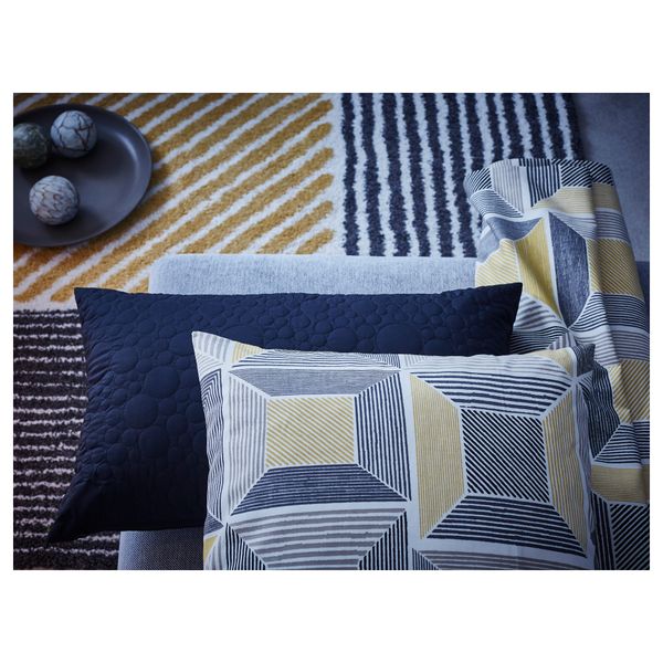 Ковер, длинный ворс БИРКЕТ, желтый, серый (200x200 см) - фото 4