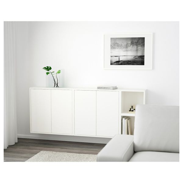 Комбинация настенных шкафов, белый 175x25x70 см IKEA EKET ЭКЕТ 191.892.14 - фото 2