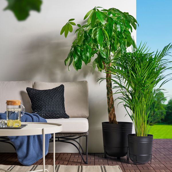 Кашпо, для дома, улицы, черный, 24 см IKEA PÄRLRÖNN 905.822.54 - фото 3