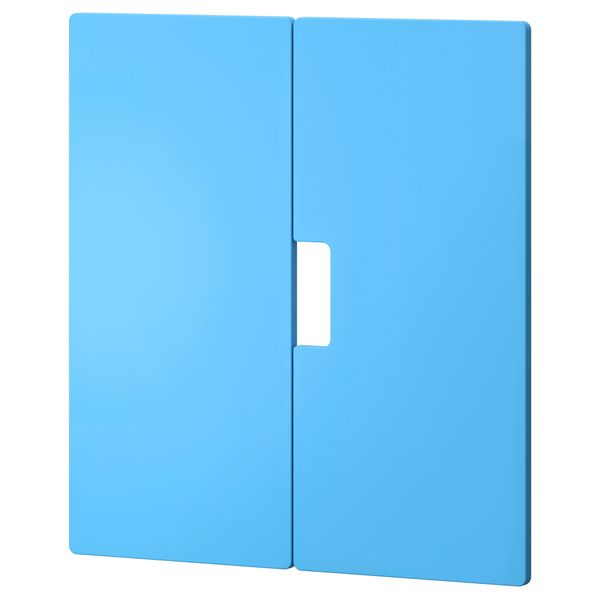 Дверь СТУВА МОЛАД, синий (60x64 см) - схема-чертеж с размерами