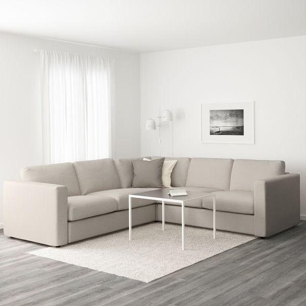 4-местный угловой диван, Гуннаред бежевый IKEA ВИМЛЕ 092.113.81 - фото 2