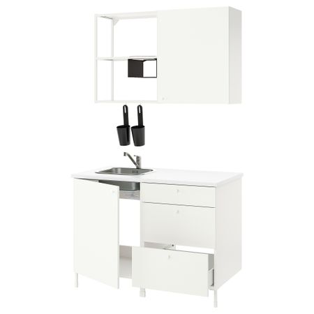 Кухня, белый, 123x63.5x222 см IKEA BEGIVENHET БЕГИВЕНХЕТ 493.371.71