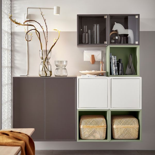 Навесной модуль, светло-зеленый 35x35x35 см IKEA EKET ЭКЕТ 294.423.71 - фото 4