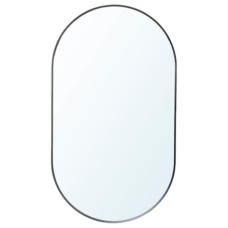 Зеркало с отделением для хранения, черный 40x70 см IKEA LINDBYN ЛИНДБЮН 404.586.24