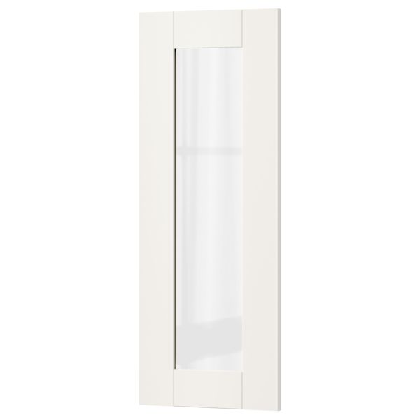 Стеклянная дверь СЭВЕДАЛЬ, белый - фото 1