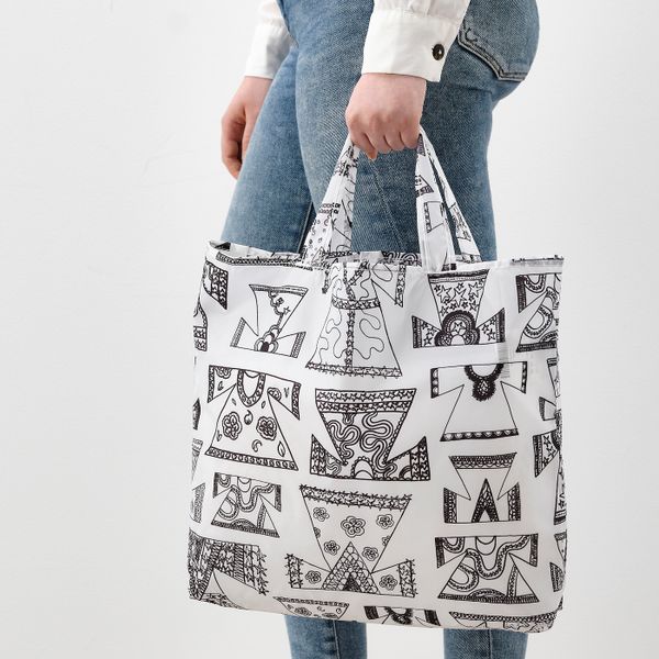 Сумка, белый, черный 15 л IKEA KARISMATISK КАРИСМАТИСК 504.990.73 - фото 2