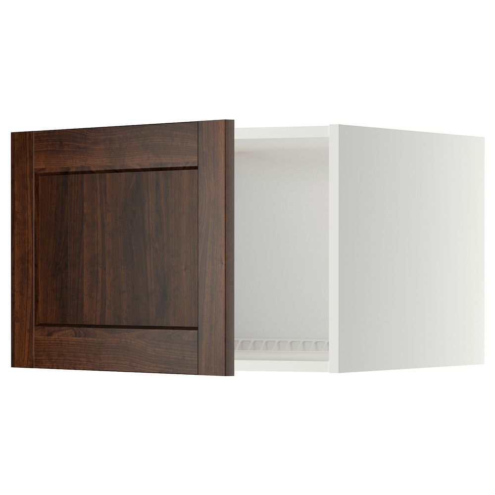 Верхний шкаф на холодильник/морозильн, белый/Эдсерум коричневый 60x40 см IKEA METOD МЕТОД 192.266.26 - схема-чертеж с размерами