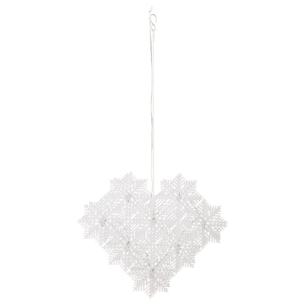 Подвесной светильник, светодиодный СТРОЛА, снежинки - схема-чертеж с размерами