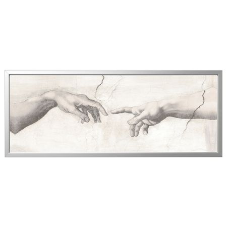 Картина с рамой, Прикосновение/цвет алюминия 140x56 см IKEA BJÖRKSTA БЬЁРКСТА 492.984.24