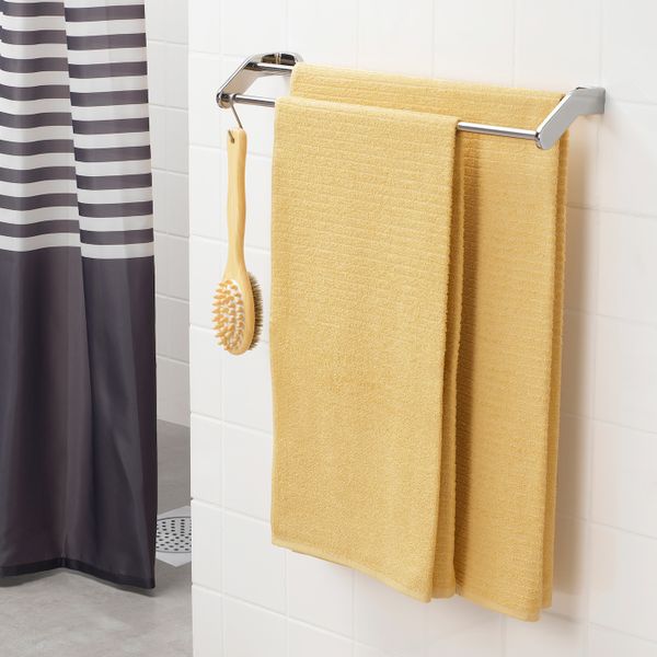 Банное полотенце, светло-желтый, 70x140 см IKEA ВОГШЁН 103.555.52 - фото 5