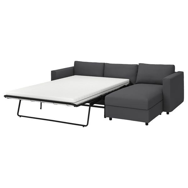 3-местный диван-кровать с козеткой, Hallarp серый IKEA VIMLE ВИМЛЕ 394.190.49 - фото 1