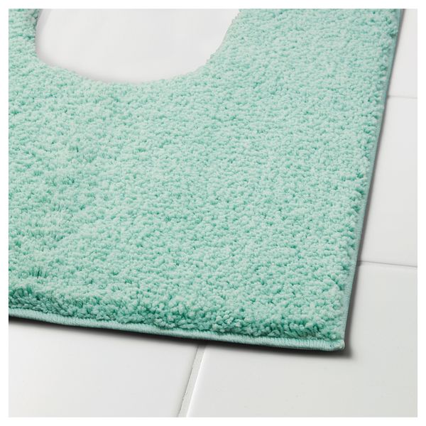 Коврик в туалет ГРОШЁН, зелено-синий (55x60 см) - схема-чертеж с размерами