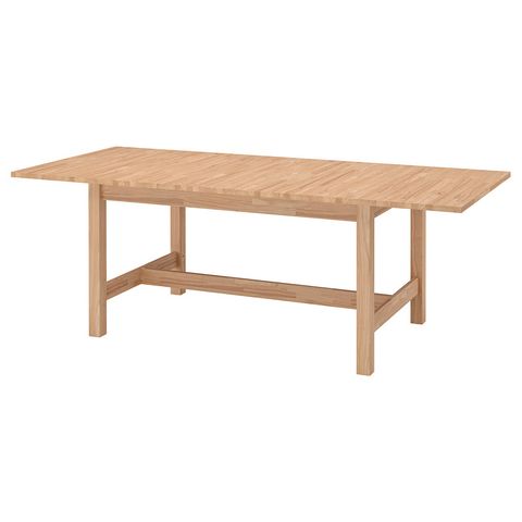 KARSKÄR Раздвижной стол - каучуковое дерево 160/220x90 см