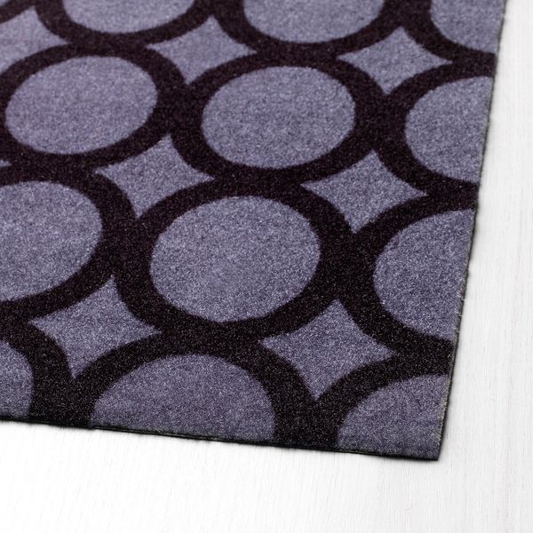 Придверный коврик, орнамент-круги серый-черный 40x60 см IKEA МЕЙЛС 403.924.35 - схема-чертеж с размерами