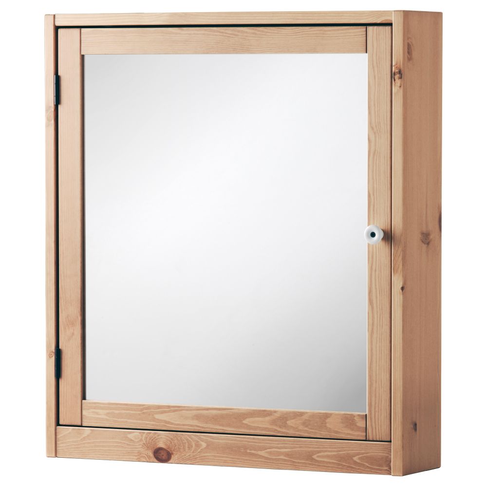 Шкафчик зеркальный СИЛВЕРОН, светло-коричневый (60x14x68 см) - фото 1