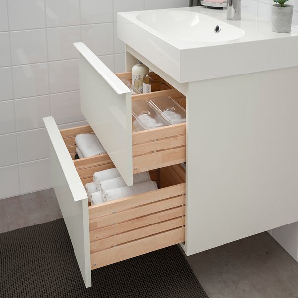 Шкаф для раковины с 2 ящиками, 61x49x68 cm IKEA BRÅVIKEN БРОВИКЕН, GODMORGON ГОДМОРГОН 392.923.47 - фото 4