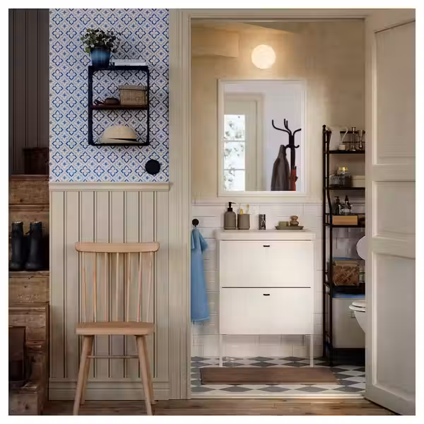 NÄSINGE НЭСИНГЕ / HÖGVED ХЁГВЕД Стол и 2 стула - схема-чертеж с размерами