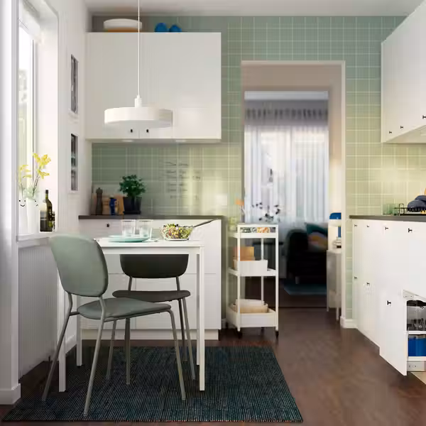 VIHALS Стол - белый/белый 74x74 см - фото 3