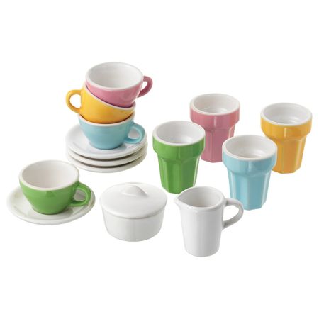Набор для кофе/чая, 10 прдм, разноцветный IKEA DUKTIG ДУКТИГ 803.660.57