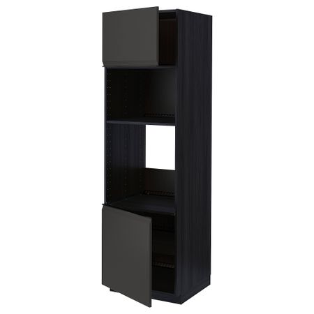 Высокий шкаф для духовки, СВЧ, 2 дверцы, полки IKEA METOD МЕТОД 094.953.89