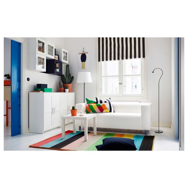 Ковер, короткий ворс РАНДЕРУП, разноцветный (133x195 см) - схема-чертеж с размерами