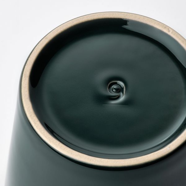 Кашпо, 9 см, для дома, улицы черно-зеленый IKEA SKOGSVINBÄR СКОГСВИНБЭР 805.436.92 - схема-чертеж с размерами