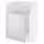 METOD Шкаф под мойку/дверь/фасад - белый/Ringhult светло-серый 60x60 см