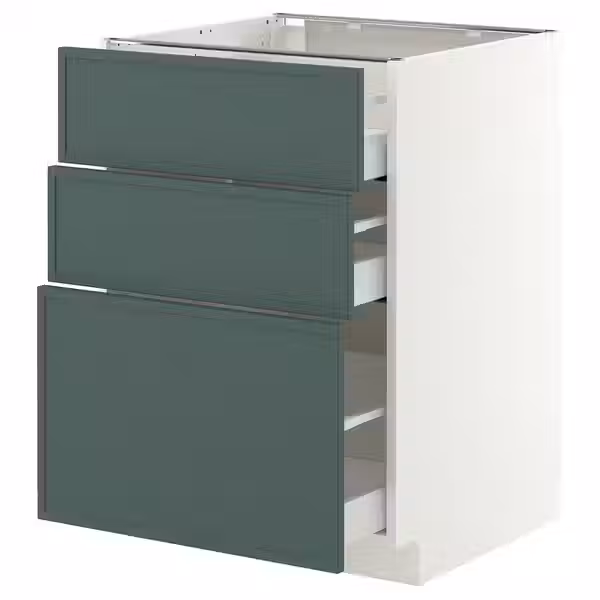 METOD / MAXIMERA Напольный шкаф с 3 ящиками - фото 1