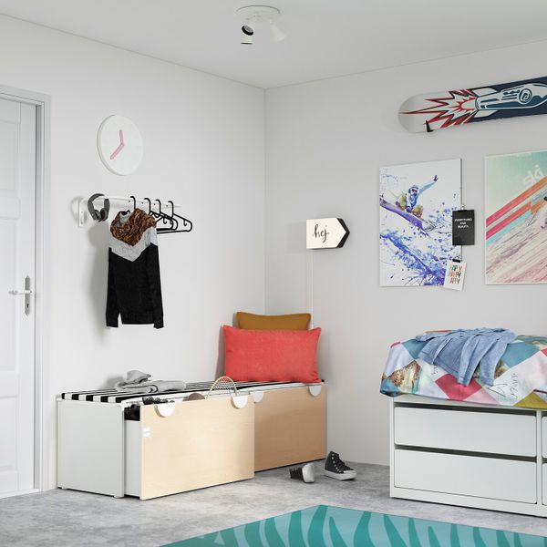 Скамья с отделением для игрушек, белый, береза 90x52x48 см IKEA SMÅSTAD СМОСТАД 293.932.95 - фото 4
