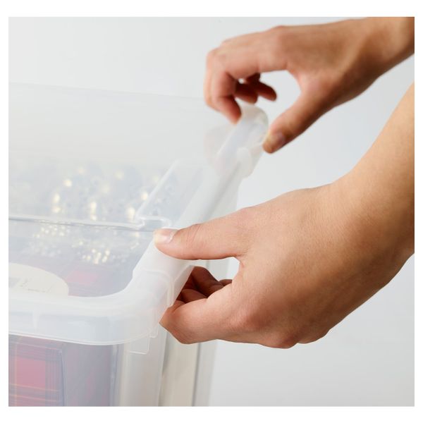 Замок-защелка для контейнера 55/130 л, прозрачный IKEA SAMLA САМЛА 204.308.67 - фото 2