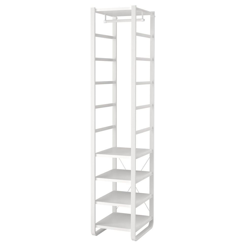 Гардероб, комбинация, белый 44x55x216 см IKEA ELVARLI ЭЛВАРЛИ 092.040.12 - фото 1