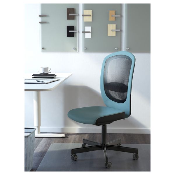 Рабочий стул ФЛИНТАН, Хавгульт бирюзовый - фото 2