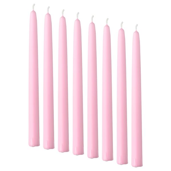 Неароматическая свеча КЛОКХЕТ, розовый (25 см) - фото 1