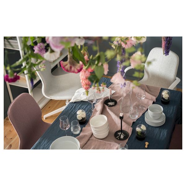 Конференц-стул, Гуннаред бежевый, белый IKEA LÅNGFJÄLL ЛОНГФЬЕЛЛЬ 693.862.12 - фото 3