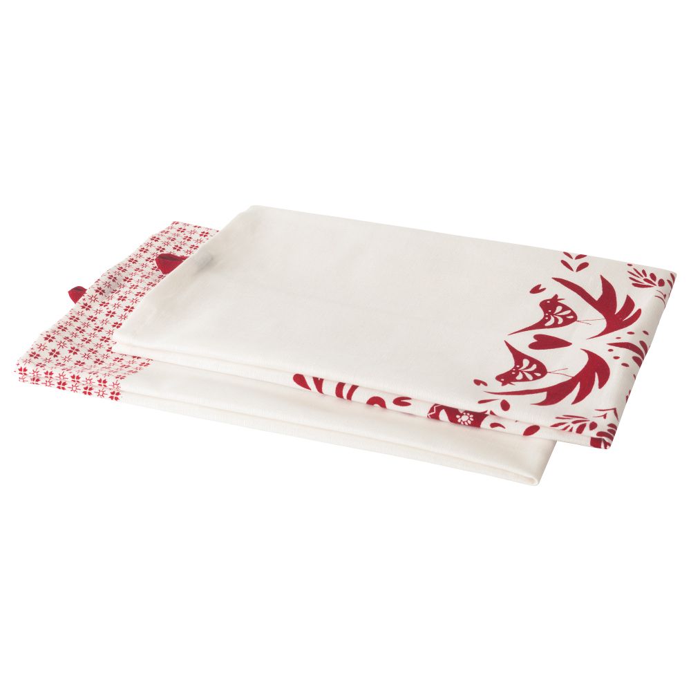 Полотенце кухонное ВИНТЕР 2016, белый, красный (50x70 см) - фото 1