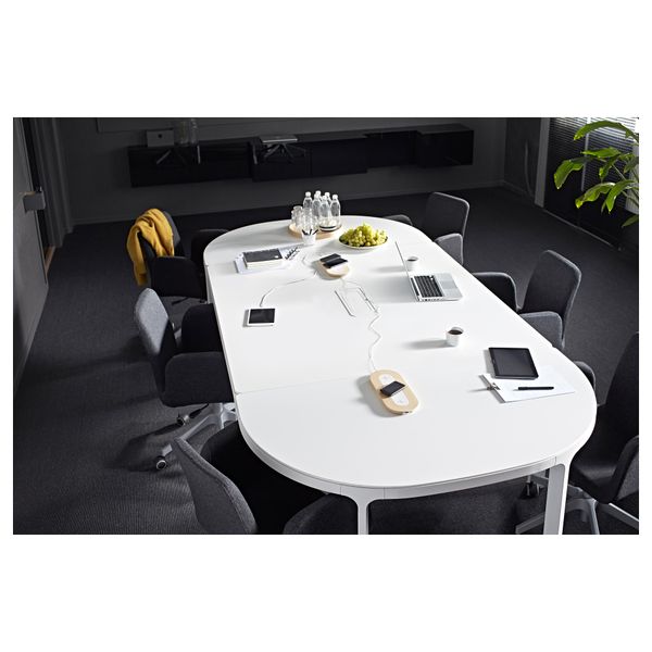 Тройн подставка для/беспровод зарядки НУРДМЭРКЕ, береза - фото 7