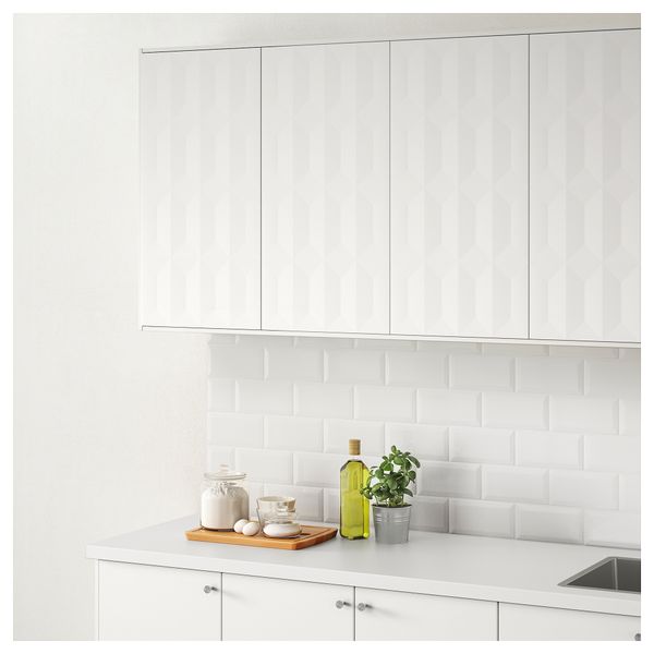 Дверь ГЭРРЕСТАД, белый - схема-чертеж с размерами